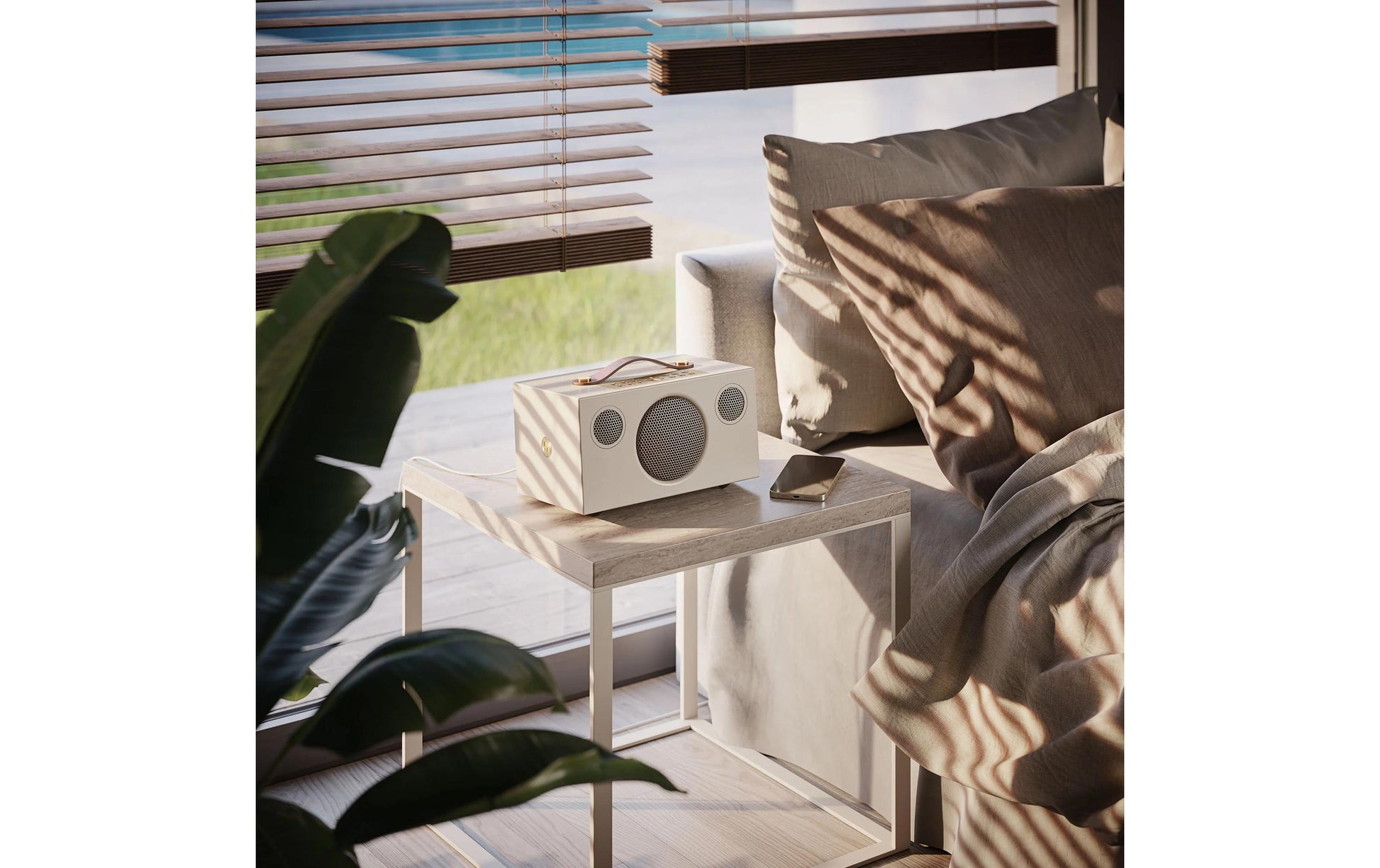 Audio Pro AB C5 MkII – Smart Speaker – Google Assistant, Sand