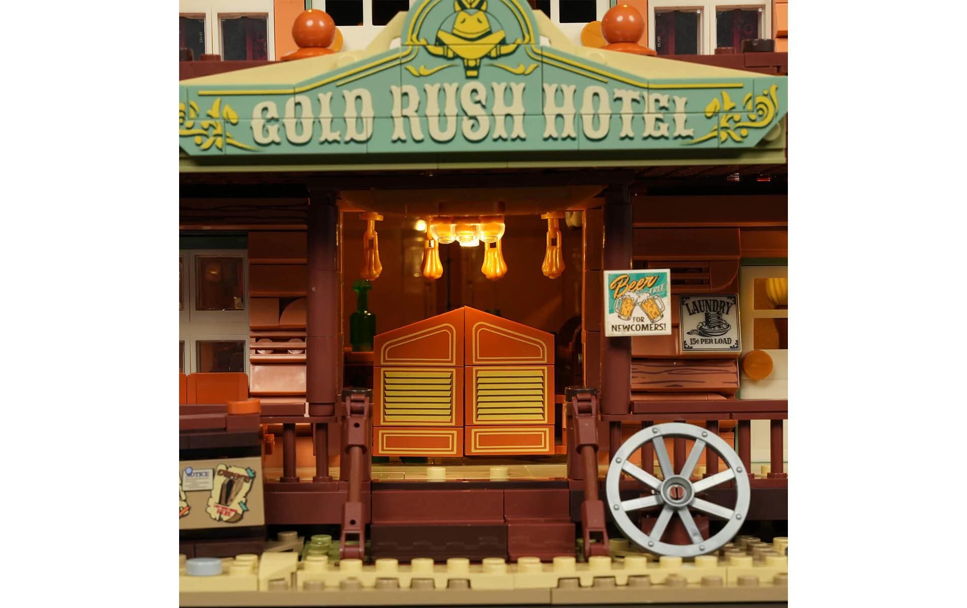 Lumibricks 3D Puzzle Old West Inn Gasthaus – 2187 Teile – Kunststoff – Mehrfarbig – ab 16 Jahren