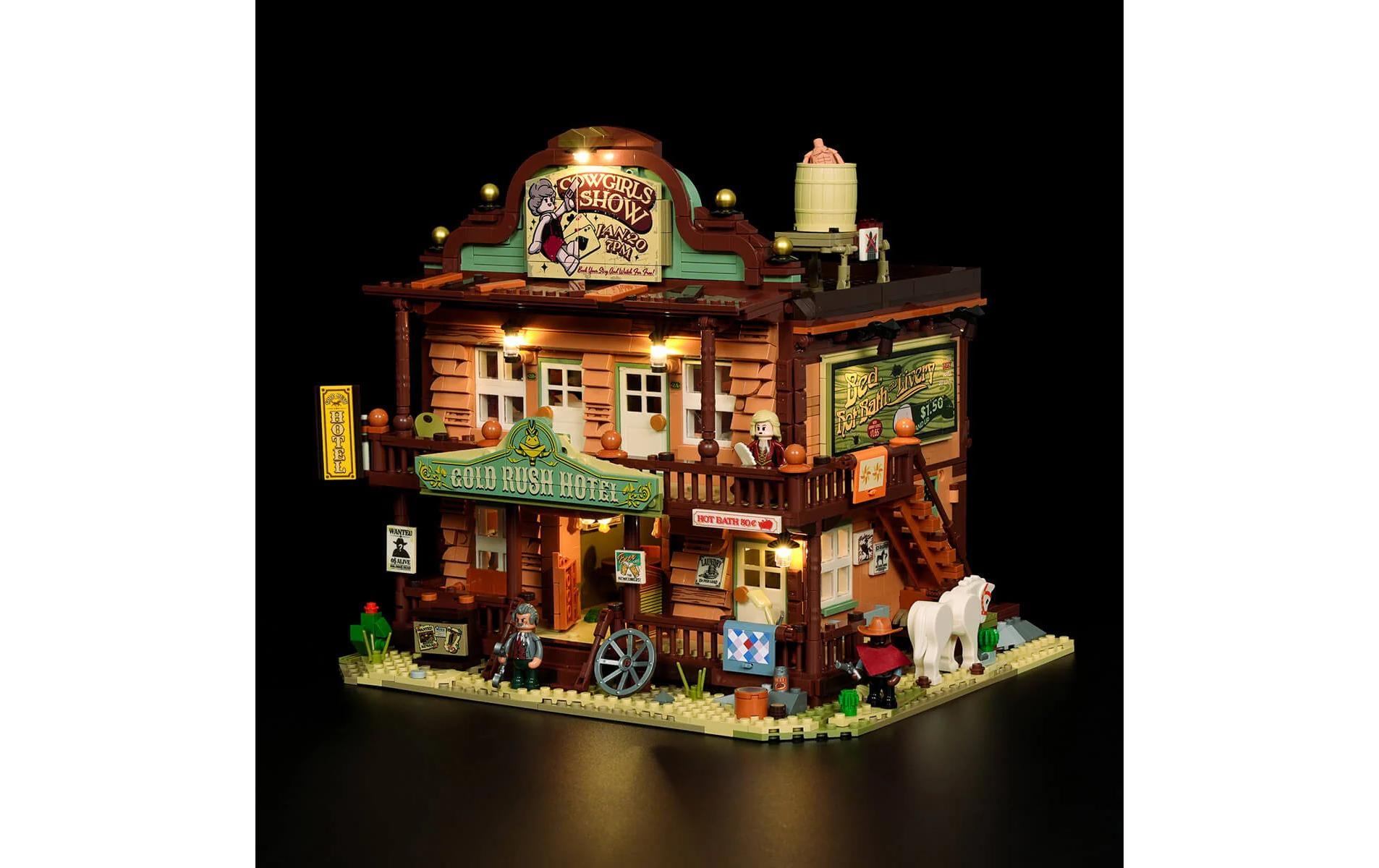 Lumibricks 3D Puzzle Old West Inn Gasthaus – 2187 Teile – Kunststoff – Mehrfarbig – ab 16 Jahren