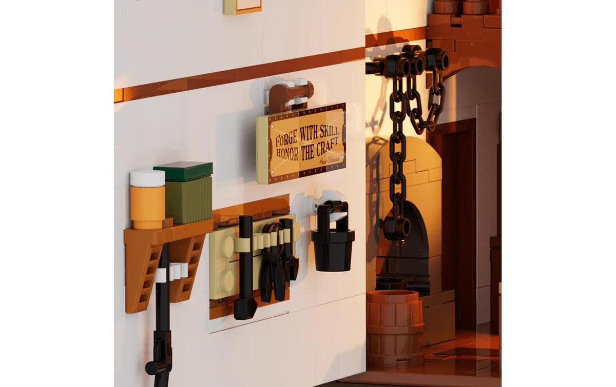Lumibricks 3D Puzzle Old West Schmiede – 1'625 Teile – H 43 cm – ab 16 Jahren – ABS Plastik – Mehrfarbig