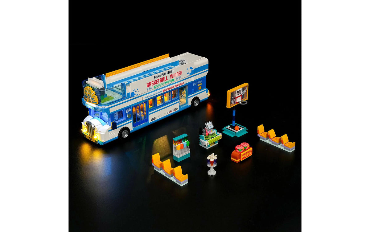 Lumibricks 3D-Puzzle Streetball Tour Bus – 2507 Teile – 46 cm – ab 16 Jahren – Kunststoff – Mehrfarbig