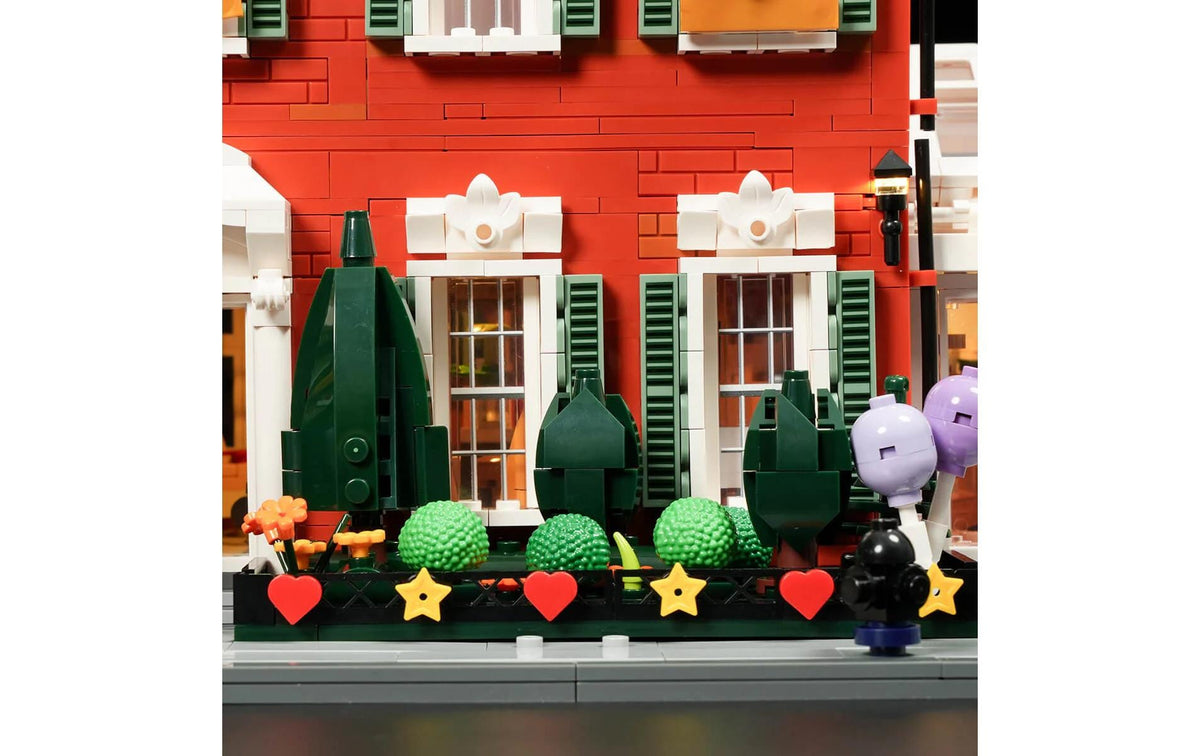 Lumibricks 3D Puzzle Redbrick Reihenhaus – 2255 Teile – Kunststoff, 28,5 × 21,5 × 28 cm – ab 16 Jahren, mehrfarbig