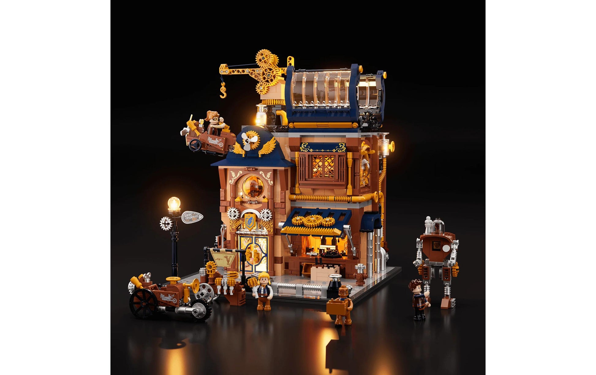 Lumibricks 3D-Puzzle Steampunk Werkstatt – 1595 Teile – Kunststoff – ab 16 Jahren – mehrfarbig
