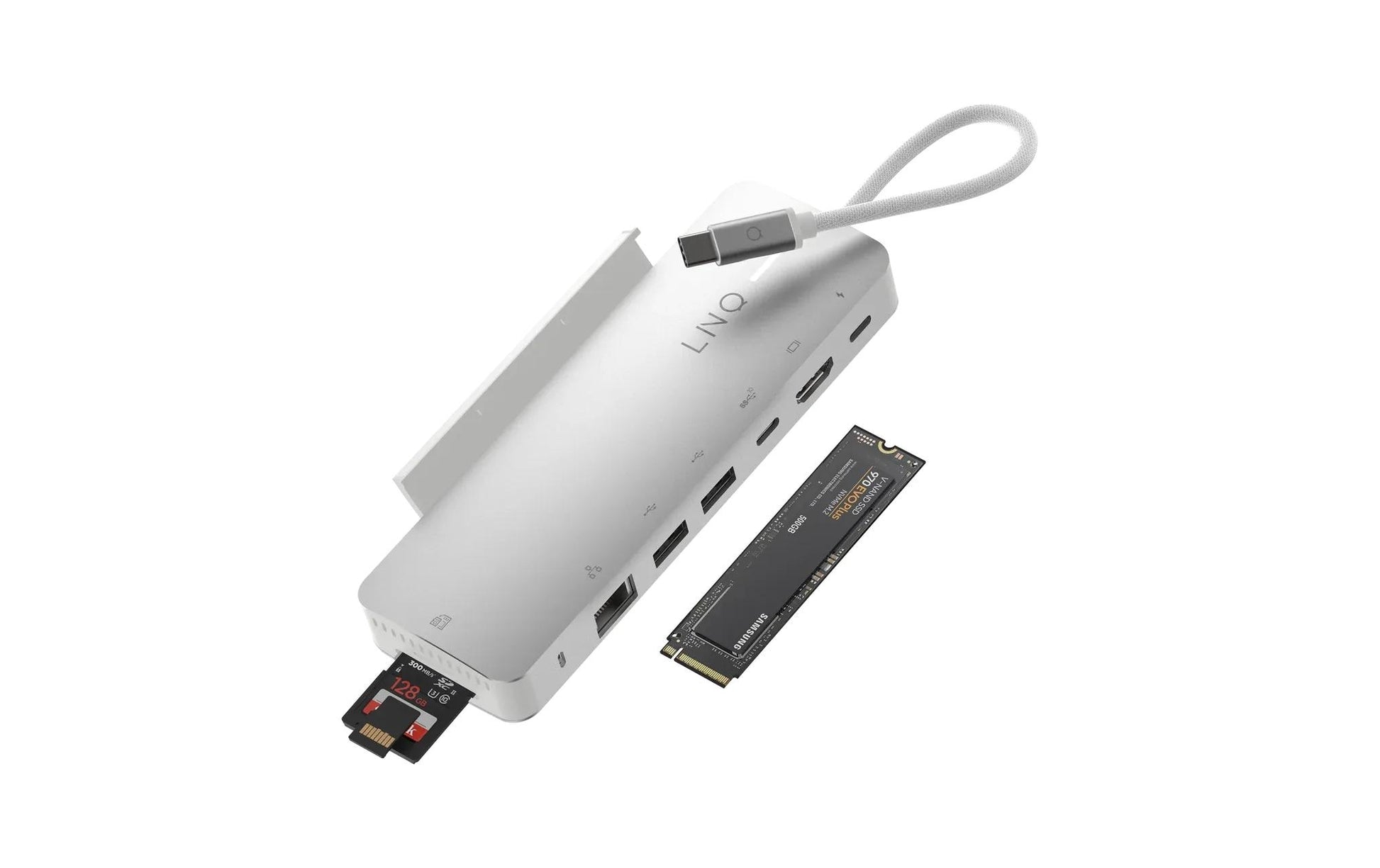 Linq powered by xtorm ProConnect 9in1 Dockingstation – USB-C, 1× HDMI, 2× USB-A, 1× USB-C, 140 W PD, 2,5GbE
