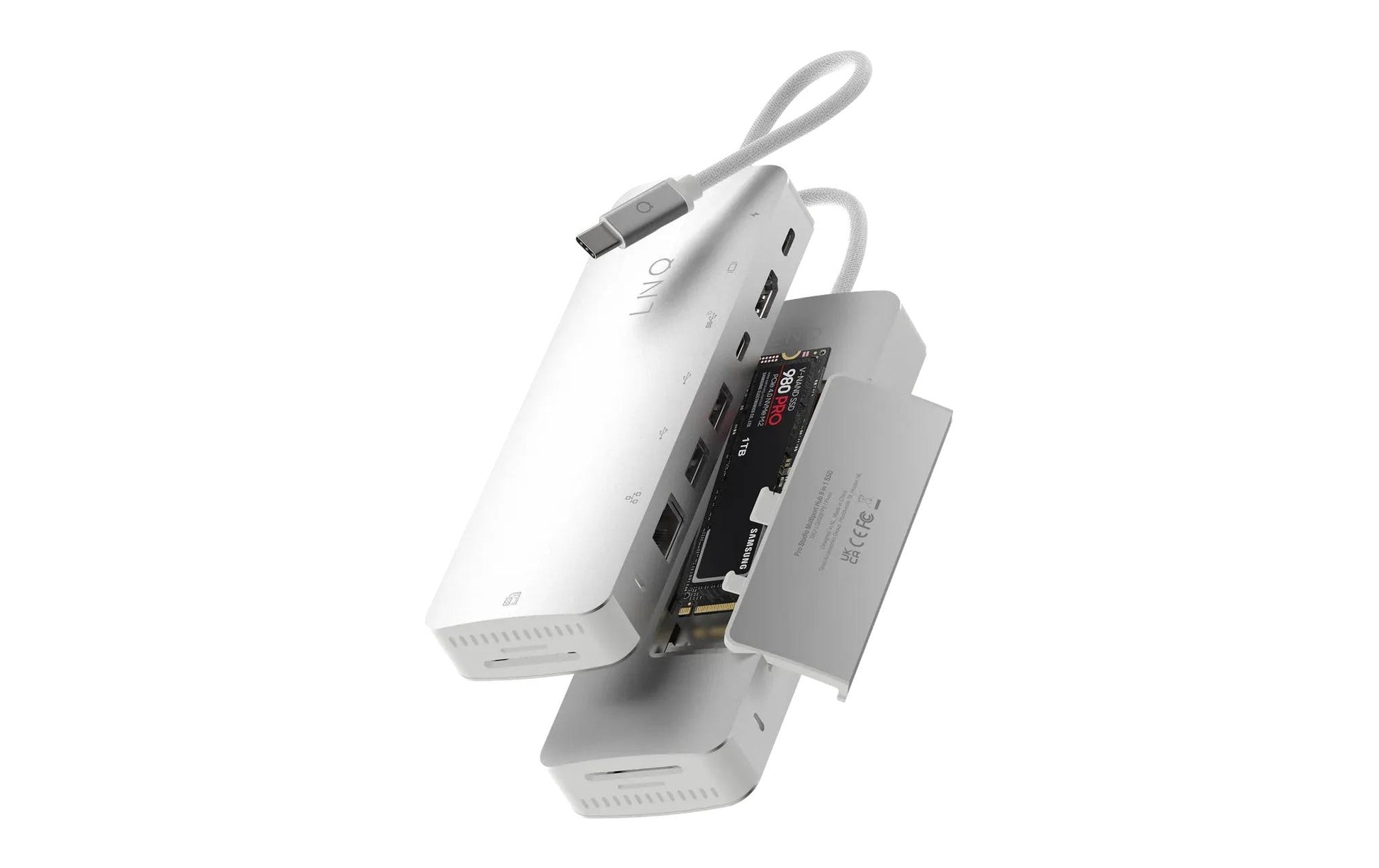 Linq powered by xtorm ProConnect 9in1 Dockingstation – USB-C, 1× HDMI, 2× USB-A, 1× USB-C, 140 W PD, 2,5GbE