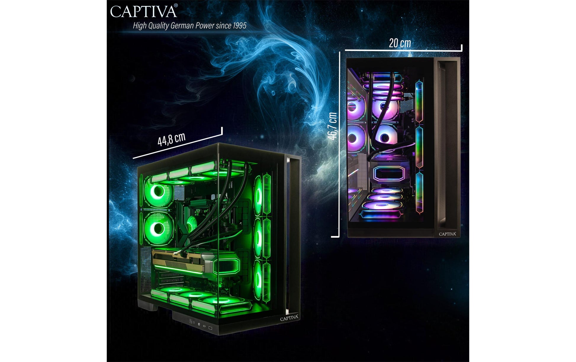 Captiva Tower – Intel Core Ultra 9 285K, 32 GB RAM, 1 TB SSD, NVIDIA GeForce RTX 5080 16 GB, Windows 11 Home