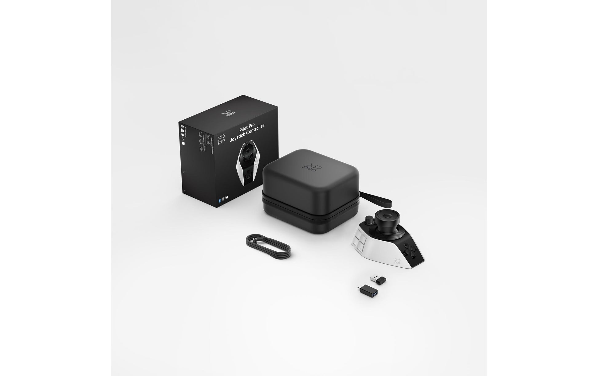 XPPen XP-PEN Pilot Pro – Eingabestift – aktiv – USB + RF 2,4 GHz + Bluetooth – für Mac & Windows – Schwarz