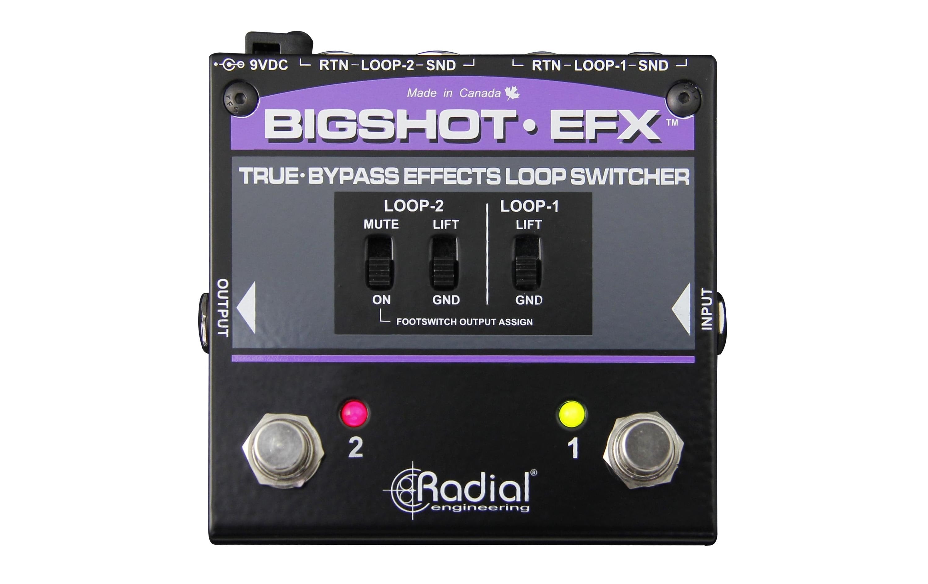 Radial Big Shot EFX REV2 – Multi-Effekt-Switcher – Netzbetrieb, passiv – schwarz