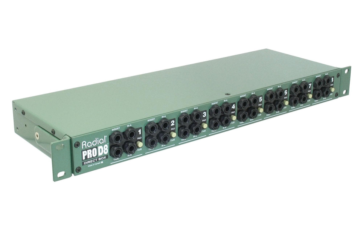 Radial ProD8 – Audio-Konverter – passiv, 8-Kanal, Rackmount, Metall