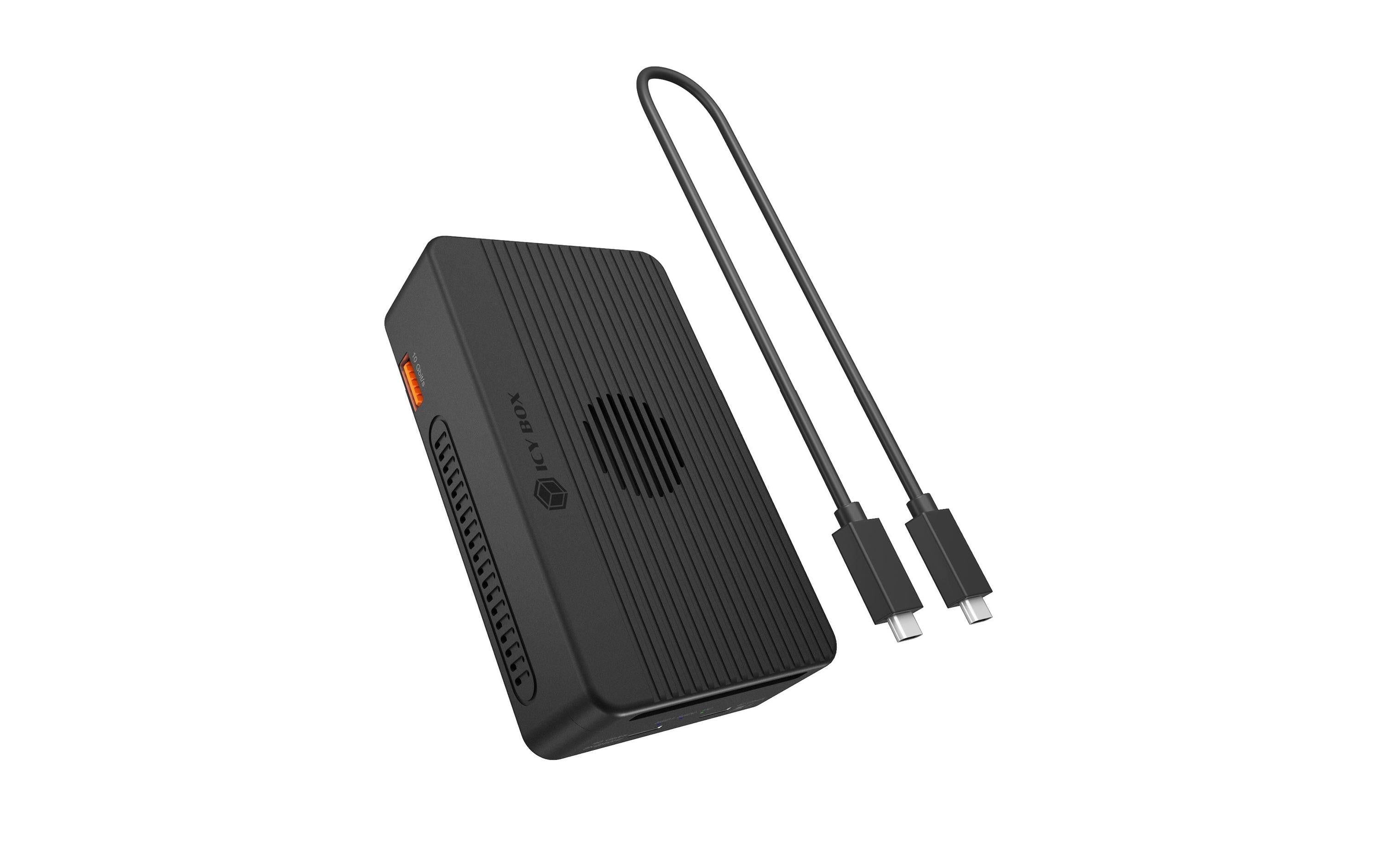 RaidSonic ICY BOX IB-RD2818DK-40G Dockingstation – Thunderbolt 3/4, 1× HDMI, 1× USB-A, 1× USB-C, 100 W PD