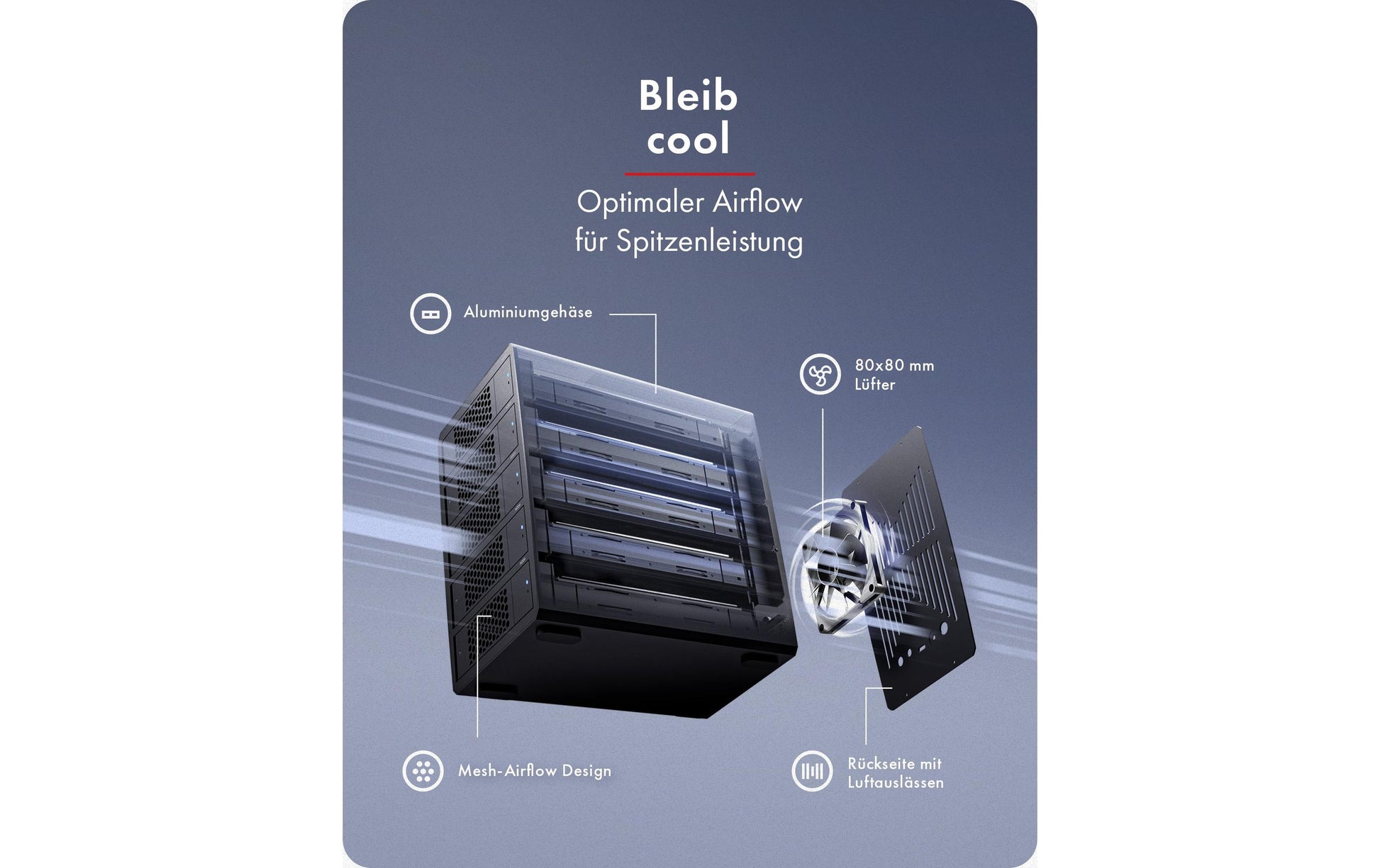 RaidSonic ICY BOX IB-RD3705-CU3 – 5-Bay – für 2,5"/3,5" HDD/SSD, SATA, USB-C