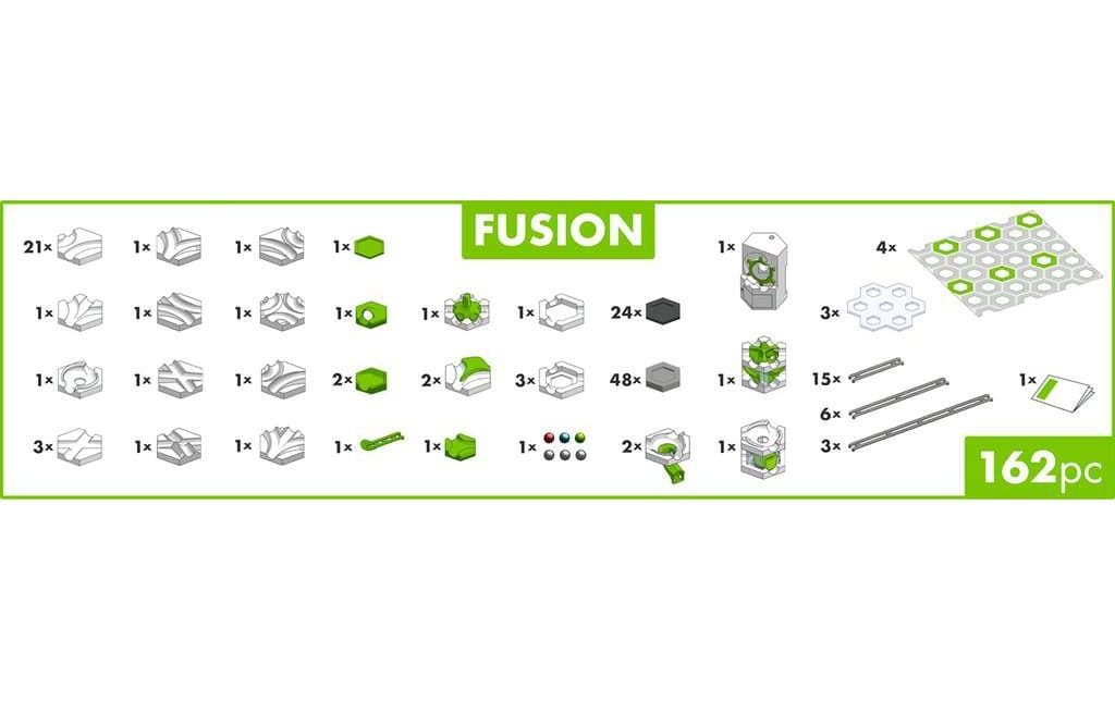 Ravensburger GraviTrax Action-Set Fusion Kugelbahn – 160-teilig – ab 8 Jahren – für GraviTrax BASE/PRO