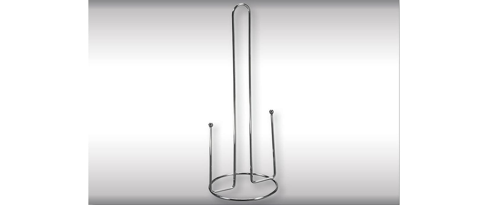 Kesper Küchenrollenhalter Metall, Ø 12 × 32,5 cm, Silber