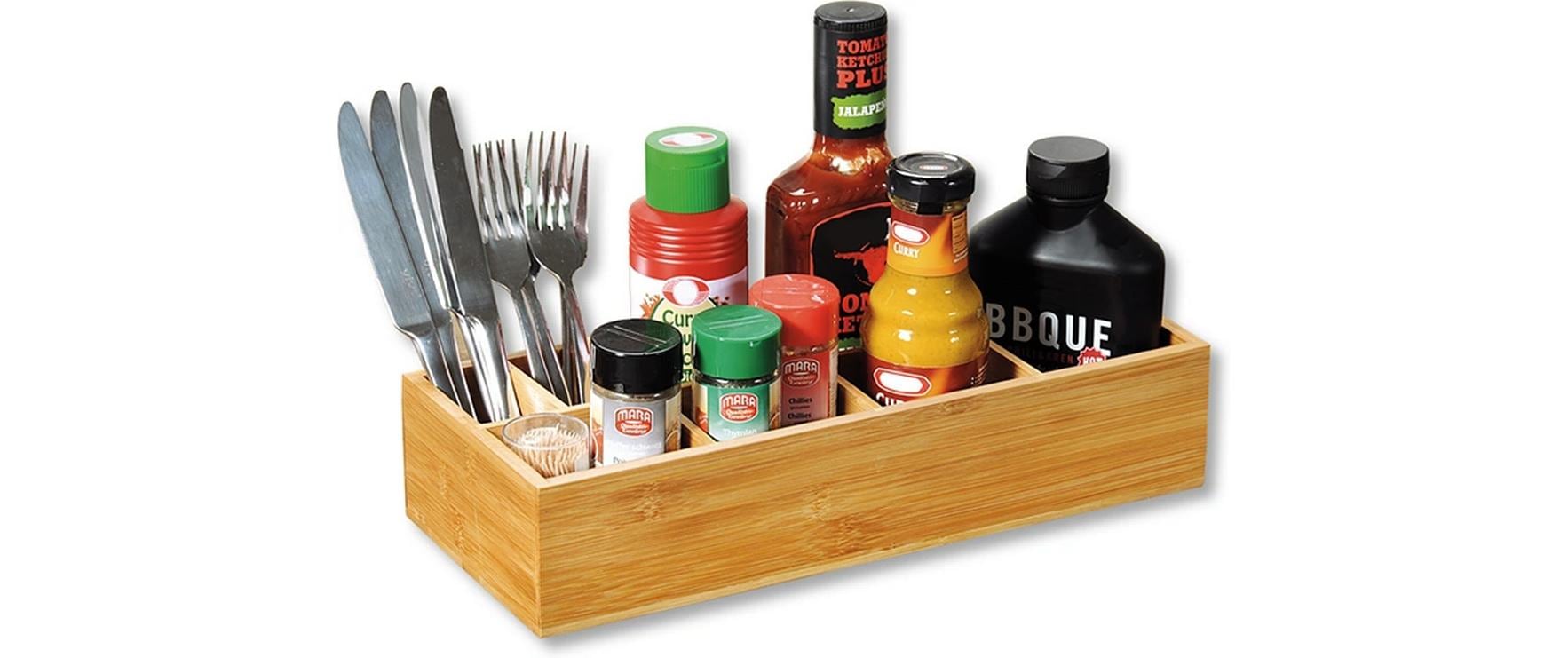 Kesper Aufbewahrungsbox – Bambus – Braun – FSC – 150 × 75 × 360 mm
