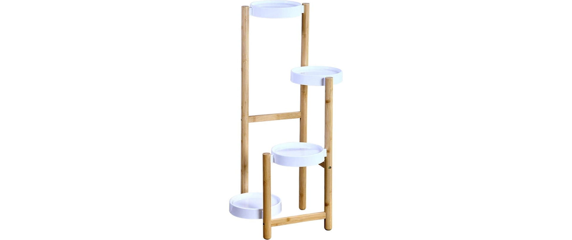 Kesper Blumengestell – 48 × 42 × 78 cm – Bambus & Kunststoff, Mehrfarbig