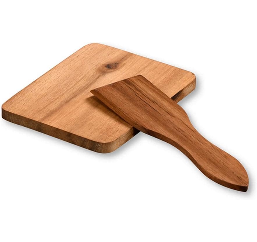 Kesper Raclette-Spachtel, 8 Stk., 13 × 3,5 cm, Akazienholz, Braun