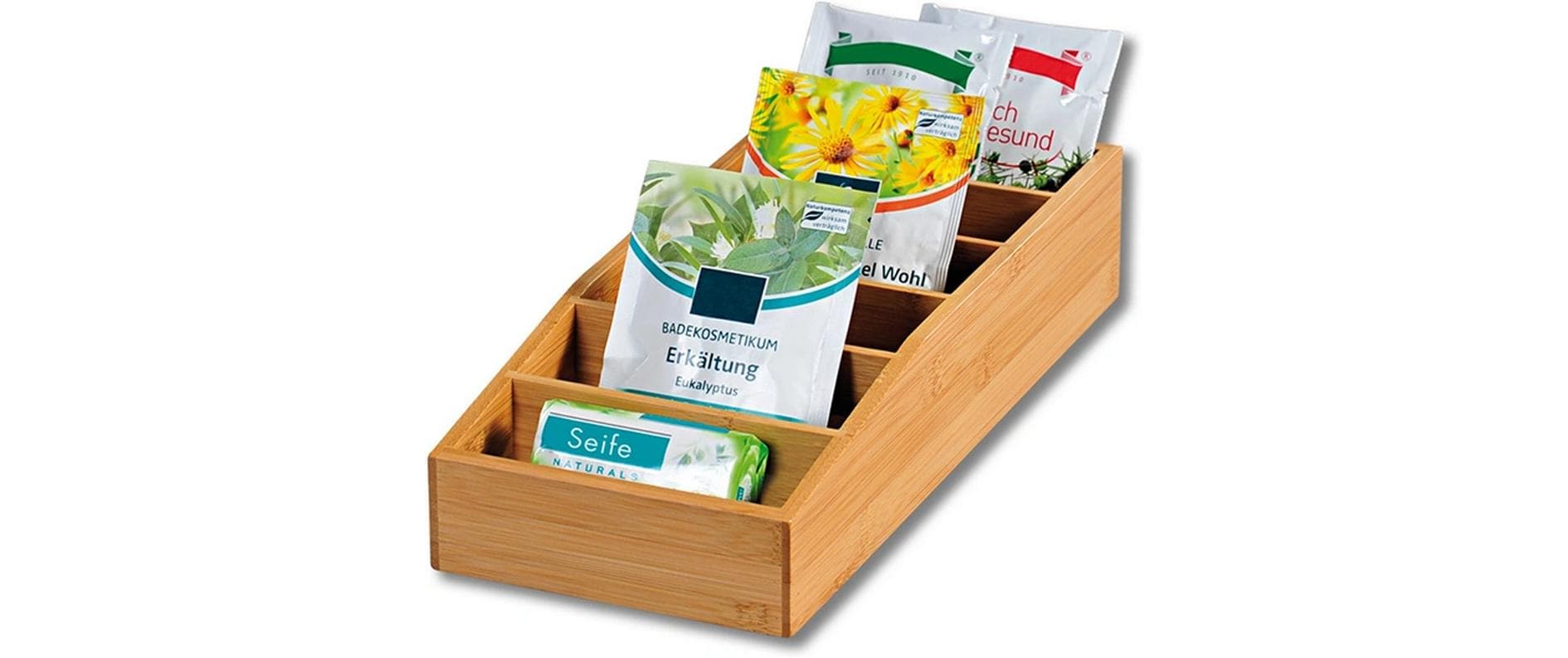Kesper Vorratsdose 15 × 35 × 7 cm, Bambus, Braun