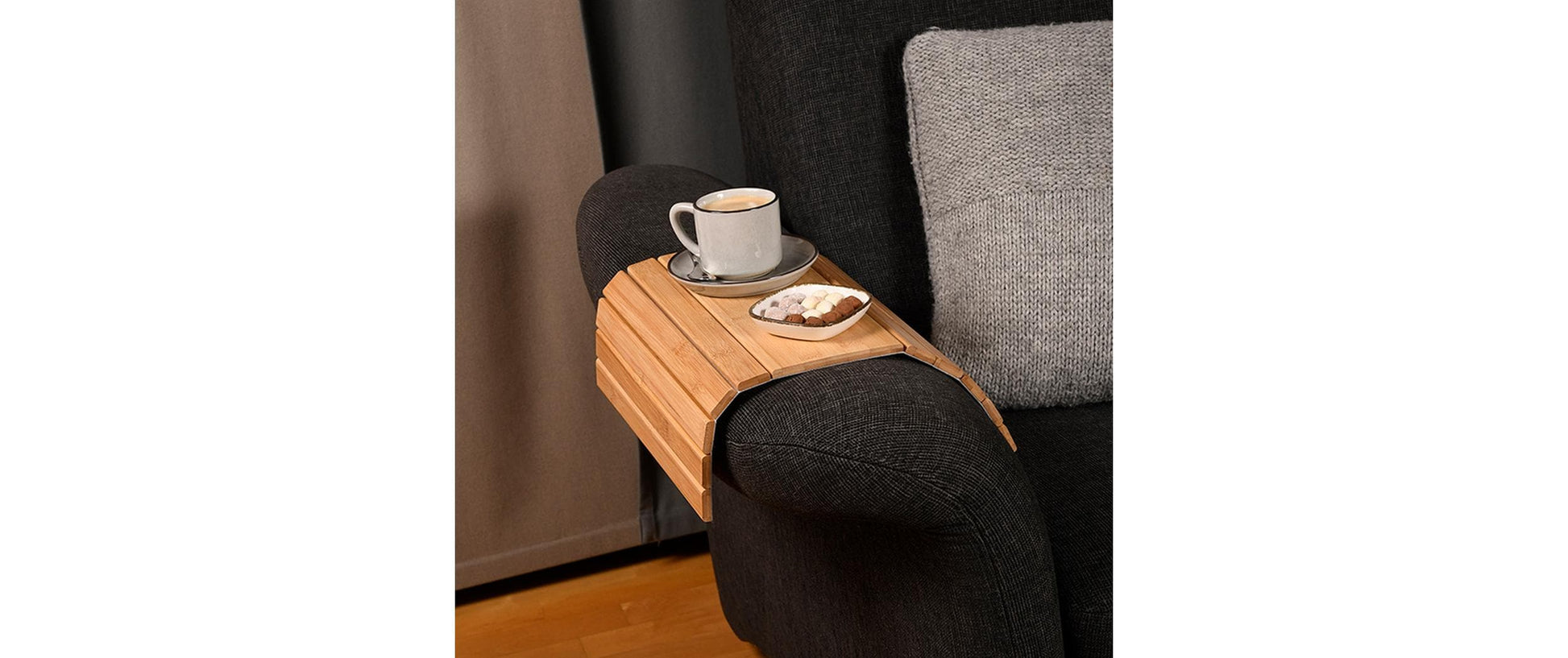 Kesper Sofatablett 42 × 34 × 0,8 cm, Bambus, Braun