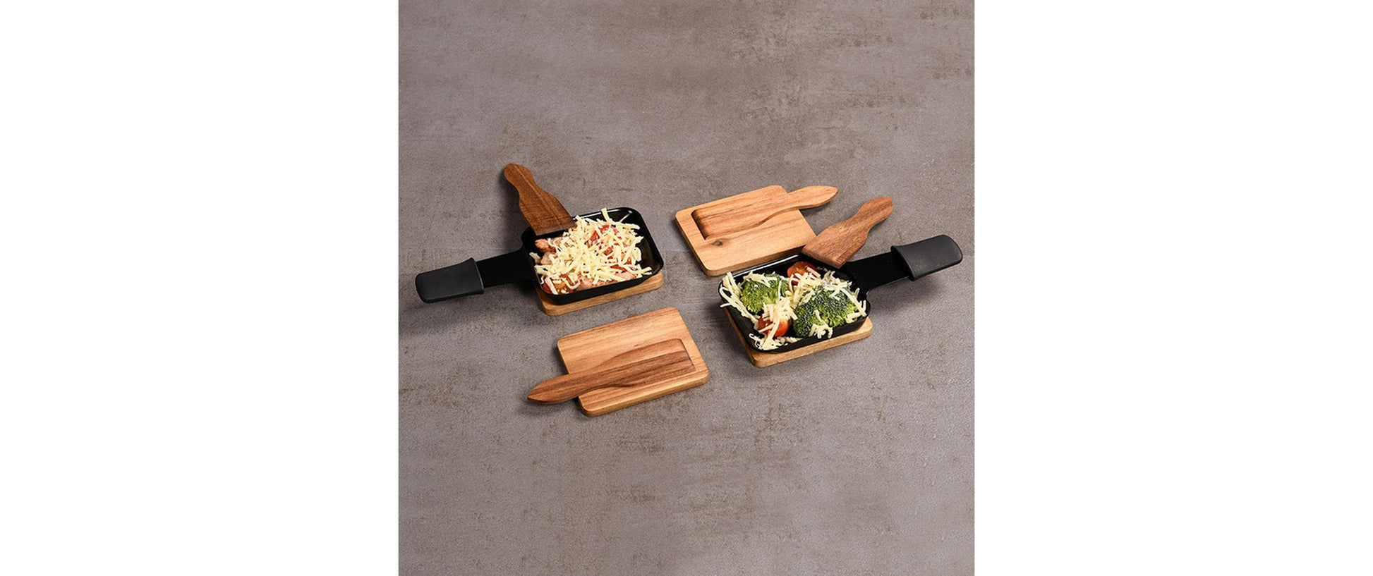 Kesper Raclette-Spachtel, 8 Stk., 13 × 3,5 cm, Akazienholz, Braun