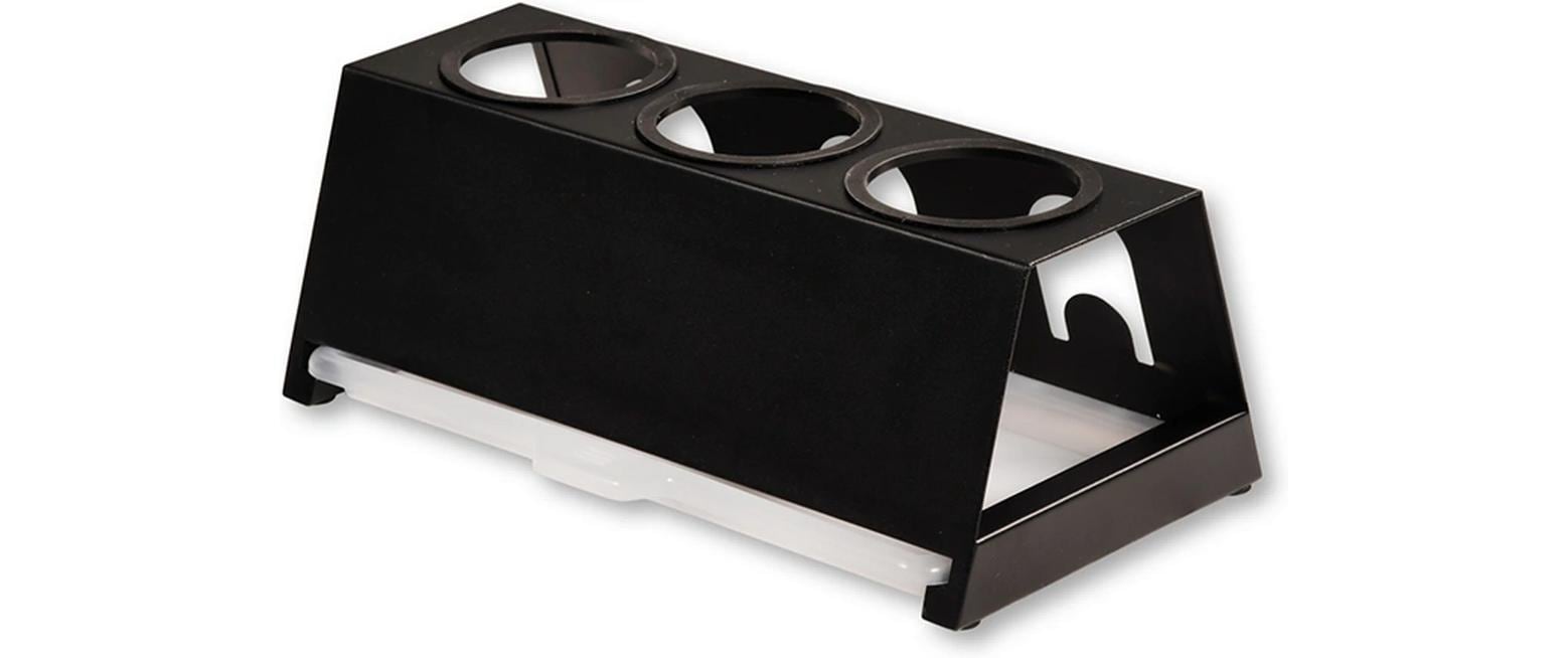 Kesper Abtropfgestell 17 × 32 × 12,5 cm, Metall/Kunststoff, Schwarz
