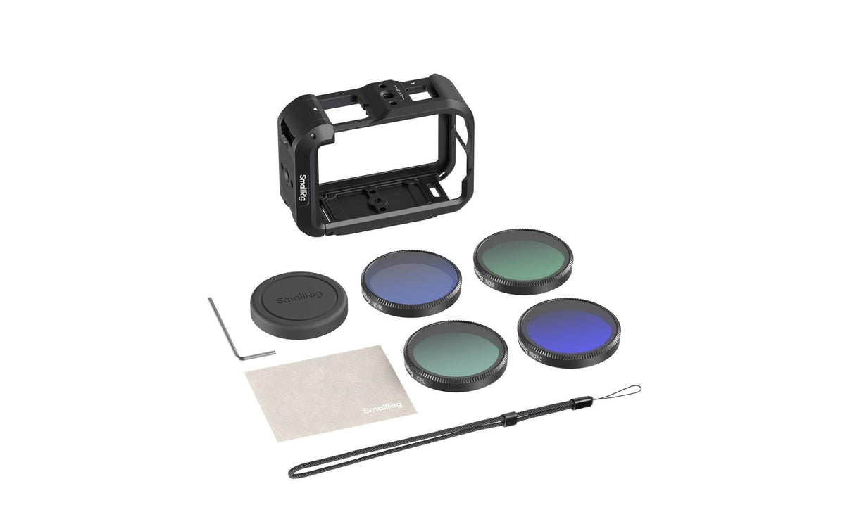 SmallRig Advanced Camera Cage Kit – für DJI Osmo Action 6 – Mehrfarbig (Regenbogen)