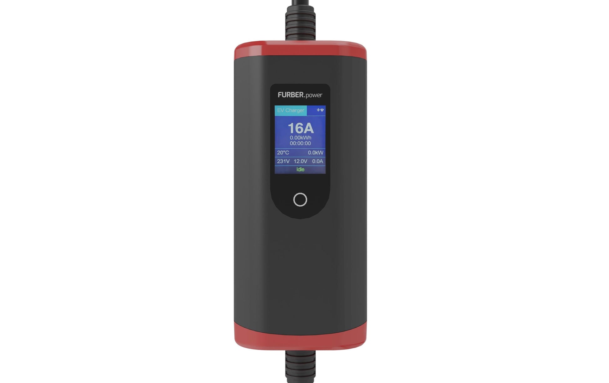 FURBER.power Freyja Reiseladegerät – 11 kW, Typ 2 Ladekabel, 5 m, 16 A, IP65, FI Typ A/DC Schutz, Bluetooth/WLAN