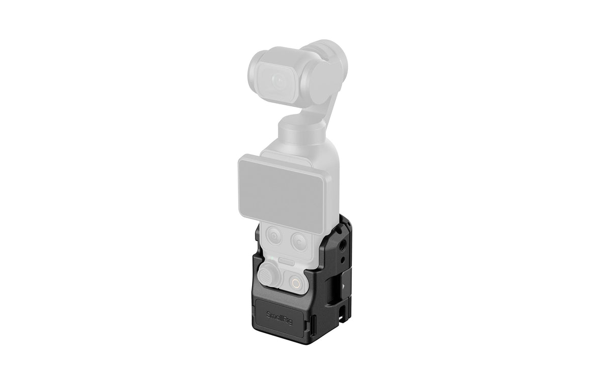 SmallRig Cage – Halterung für DJI Osmo Pocket 3, DJI Osmo Pocket 4 – Schwarz – 59,9 × 46,6 × 38,3 mm