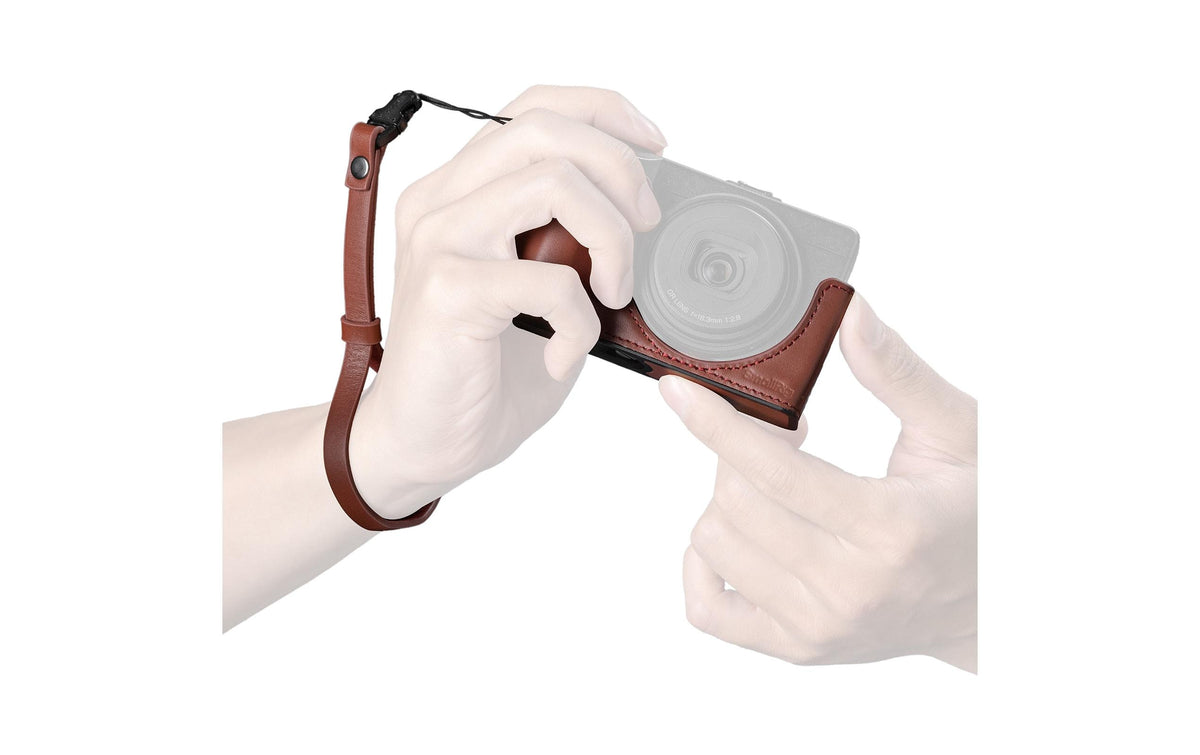 SmallRig Lederhüllen-Kit Schutzhülle – Leder – für RICOH GR IV, GR III, GR IIIx und andere – Rot