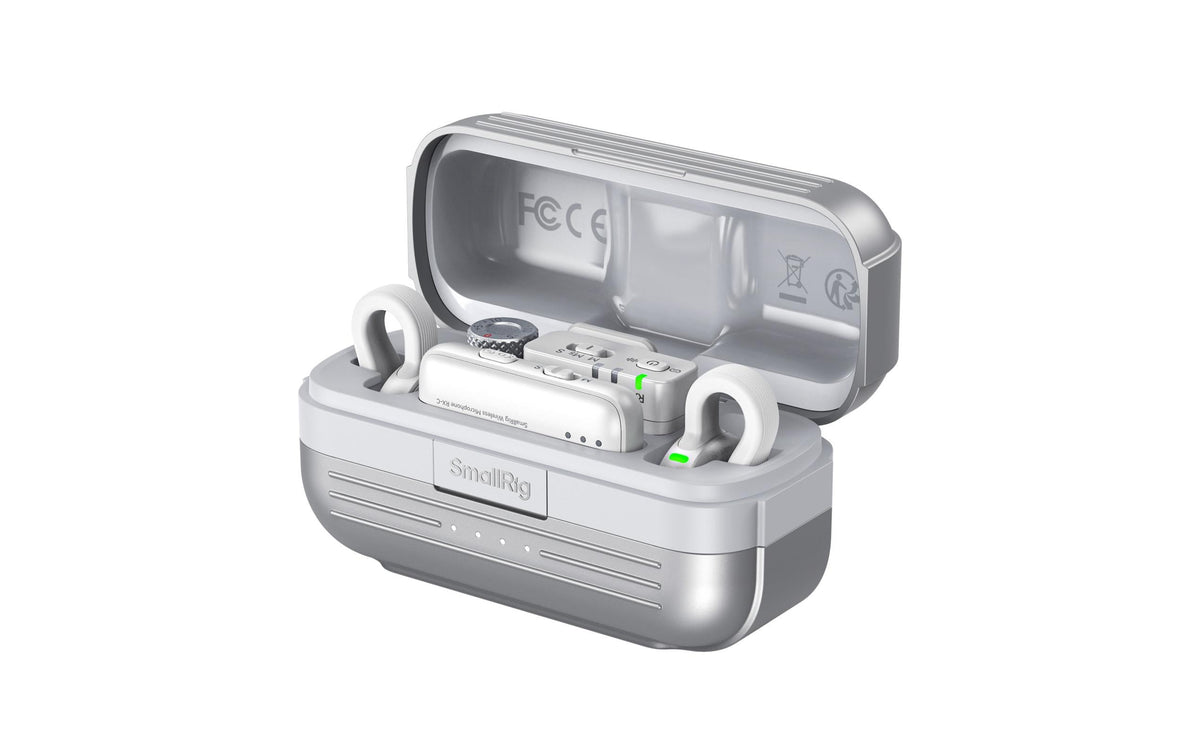 SmallRig S 70 Lavaliermikrofon – 3,5 mm Klinke, Lightning, USB-C, Kabellos – Weiss