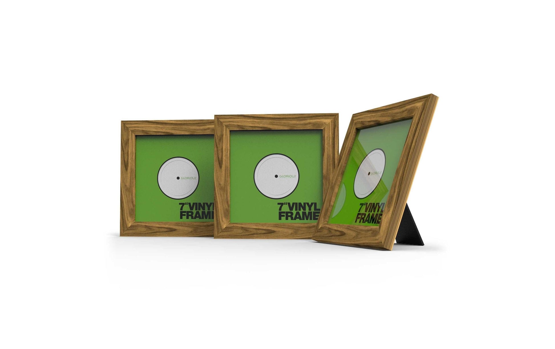 Glorious Gaming Glorious Vinyl Frame 7 Bilderrahmen – für 17,8 cm – Glas & Kunststoff, Braun – 3-teilig