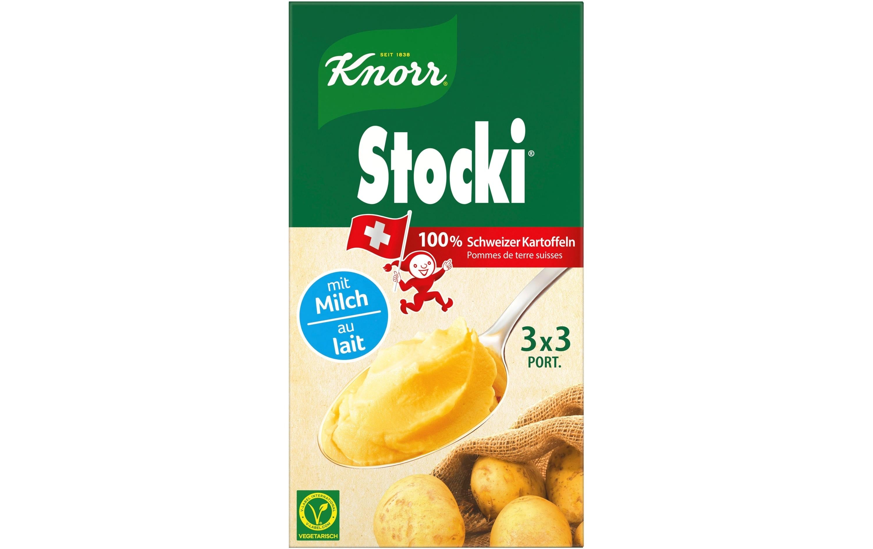 Knorr Stocki Kartoffelstock mit Milch, vegetarisch – 3×110 g
