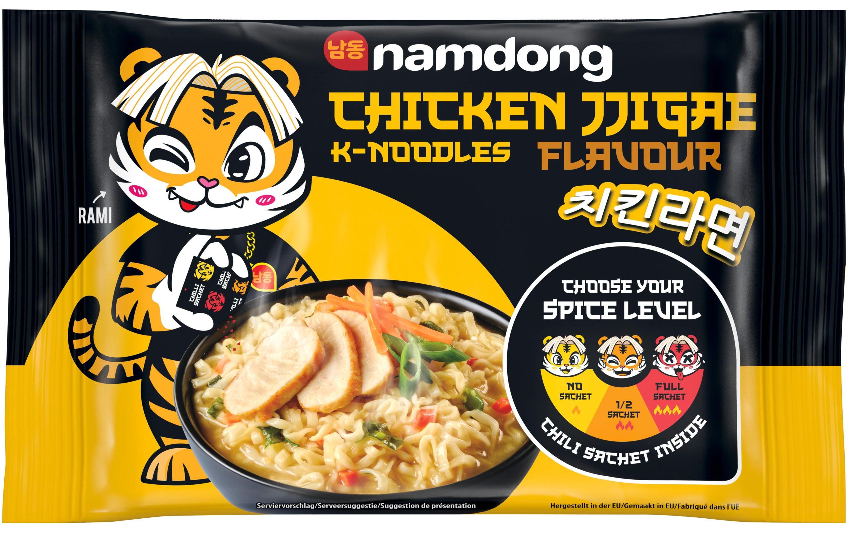 Namdong Instantnudeln Poulet Jjigae, scharf – 120 g