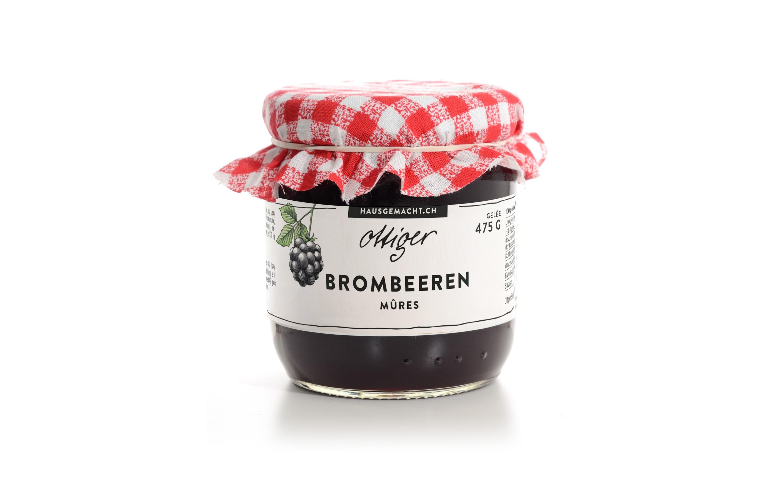Ottiger Konfitüre Brombeer Gelee – glutenfrei, vegan – 475 g