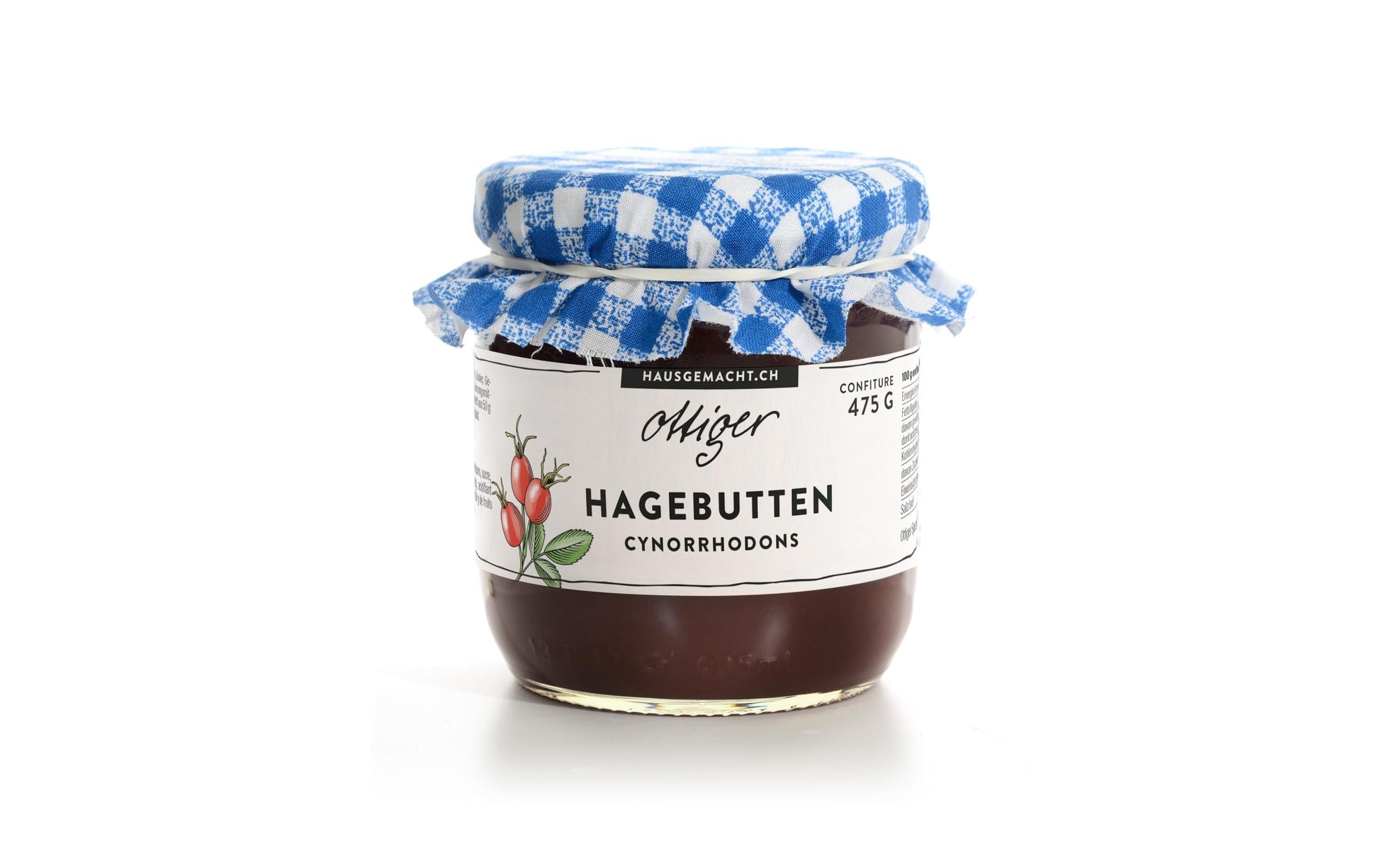 Ottiger Hagebuttenkonfitüre – glutenfrei, vegan – 475 g