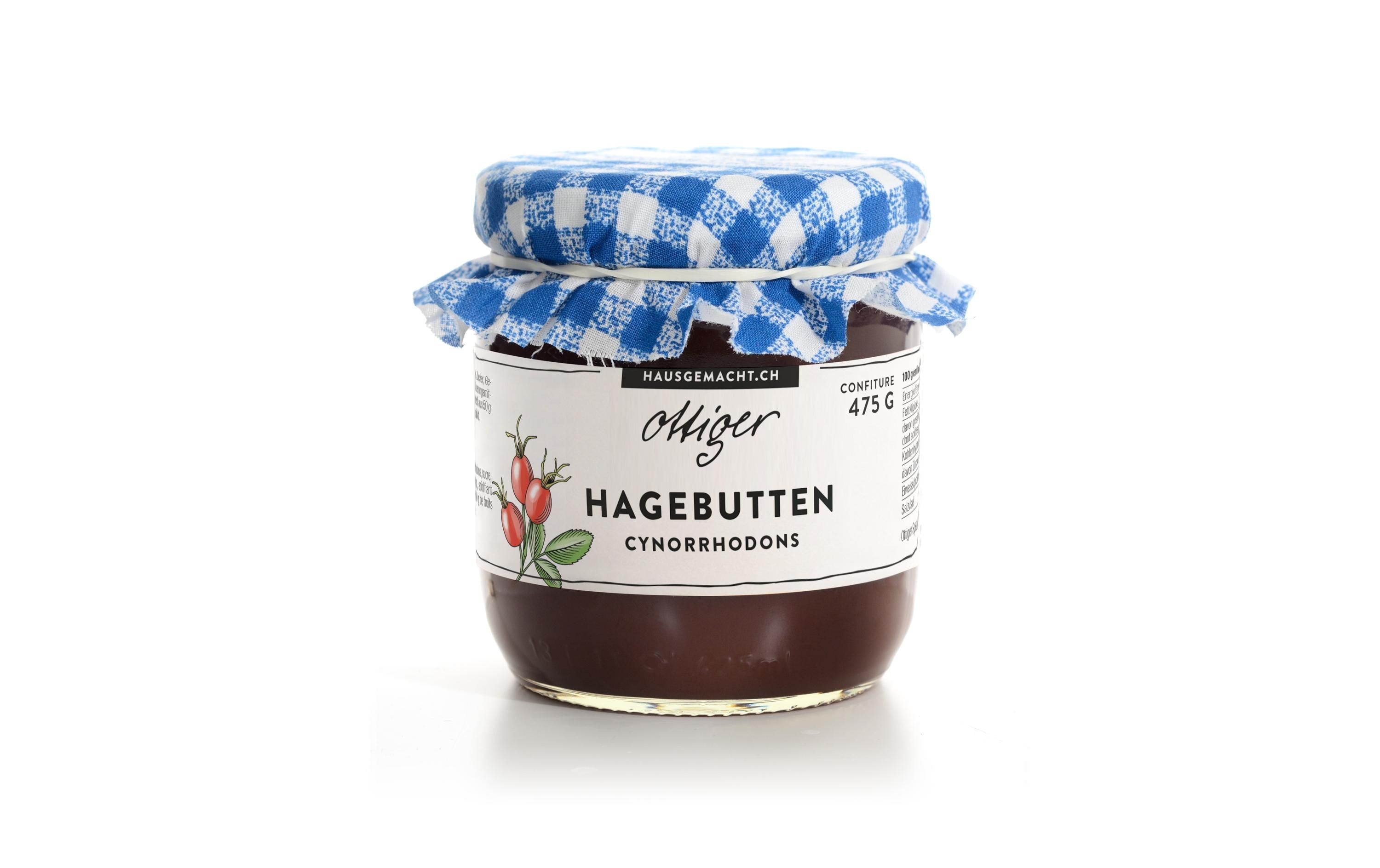 Ottiger Hagebuttenkonfitüre – glutenfrei, vegan – 475 g