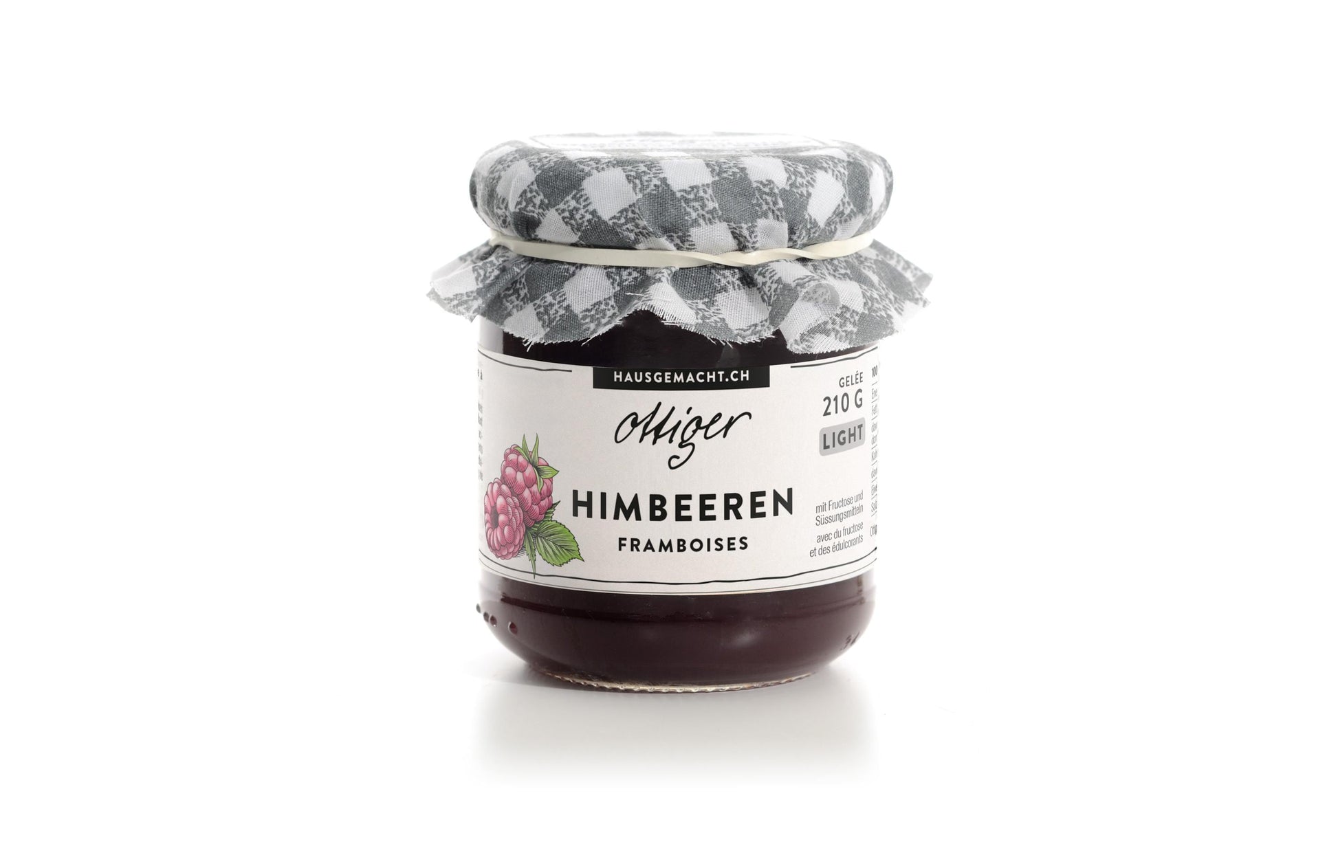 Ottiger Himbeer-Gelee Light – glutenfrei, vegan – 210 g