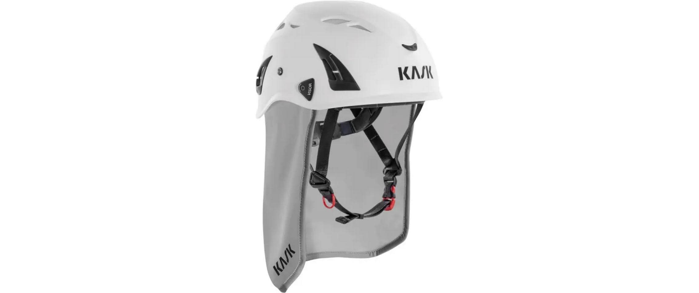 Kask Nackenschutz – Grösse 51 – für Kask Superplasma, Grau, Cordura/Elasthan, Breite 3,3 cm