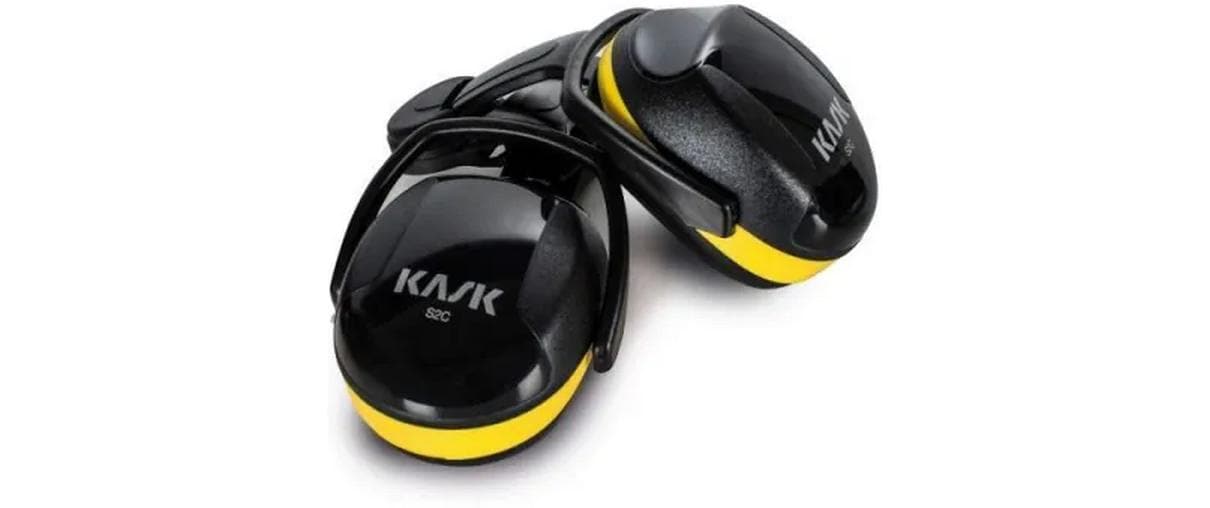 Kask Kapselgehörschutz – Gelb/Schwarz – für Kask-Helme