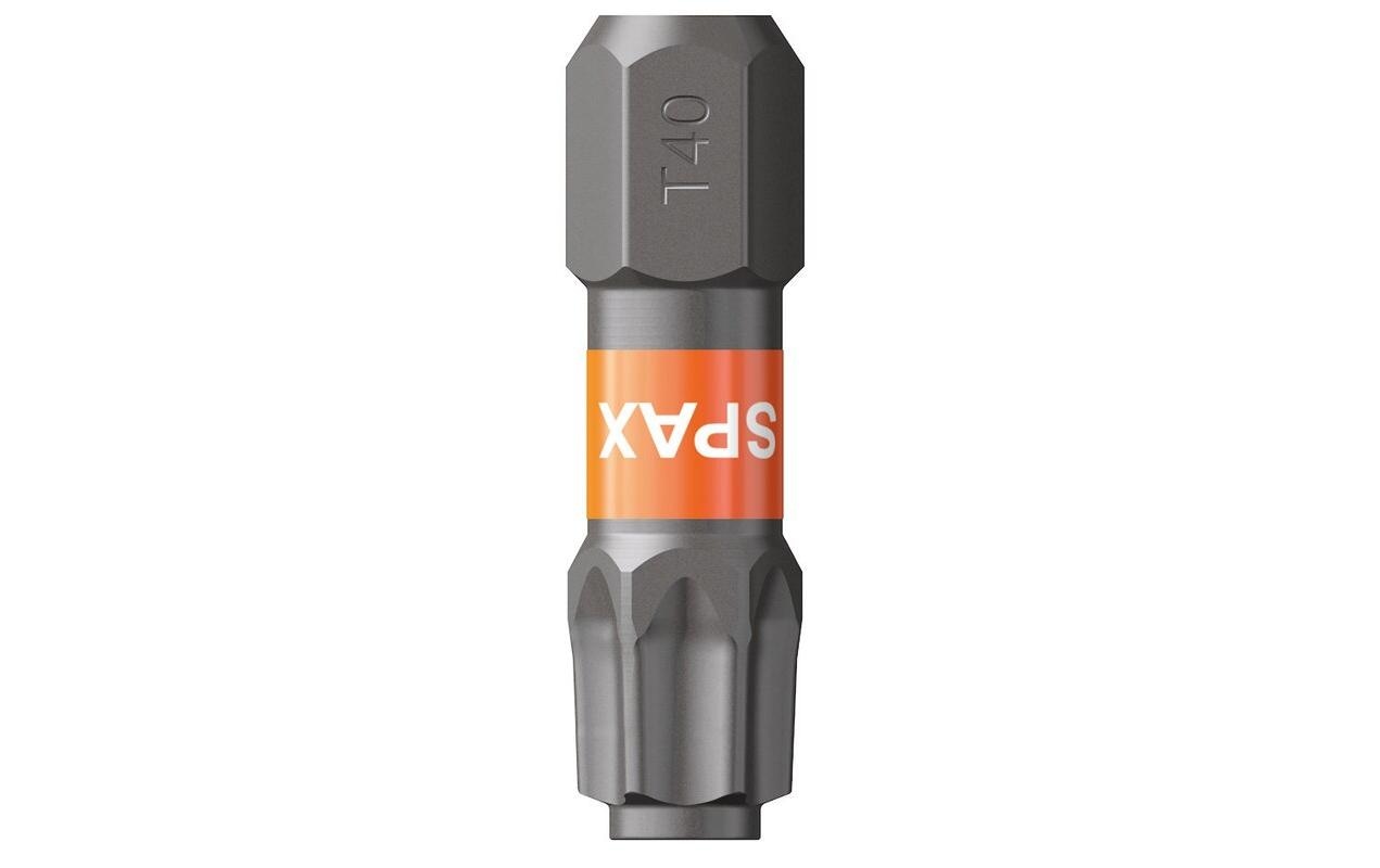 Spax T-STAR PLUS Torx-Bit T40 25 mm Stahl 1/4" Sechskant – für Hand-, Elektro- und Akkuschrauber sowie Druckluft