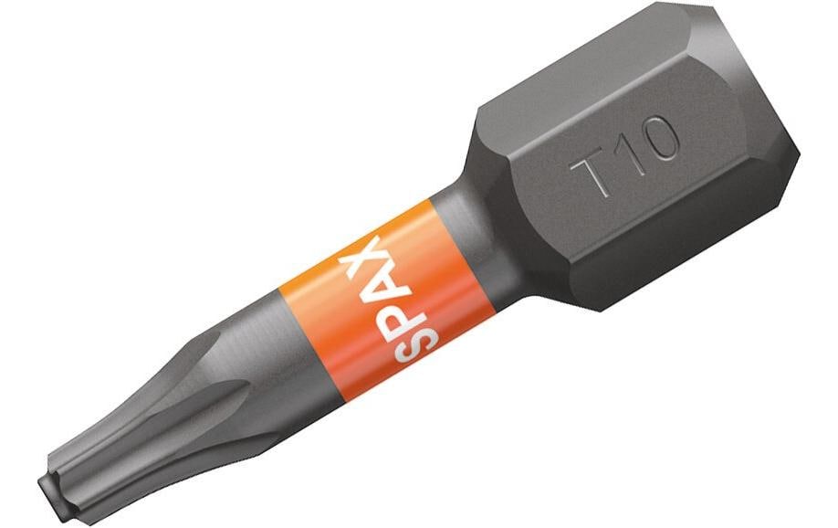 Spax T-STAR PLUS Torx-Bit TX10 25 mm Stahl 1/4" Sechskant – 5 Stk.