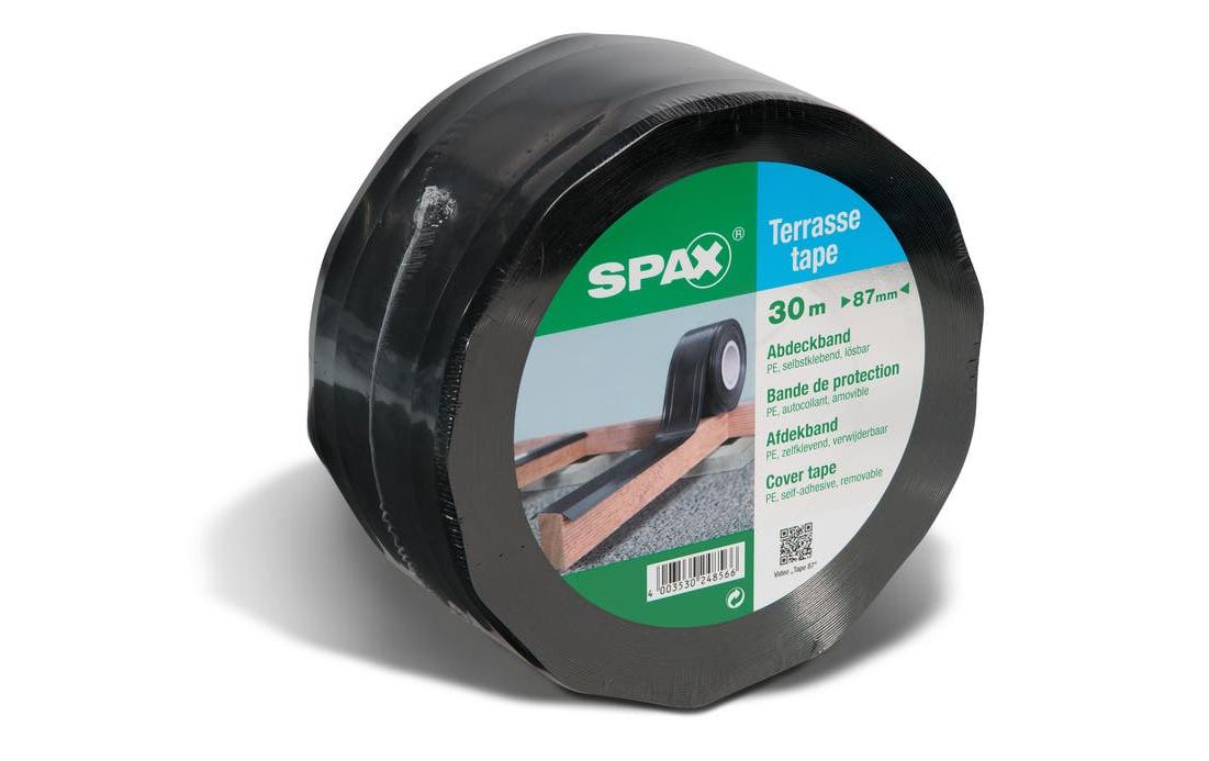 Spax Malerband, schwarz – 87 mm × 30 m