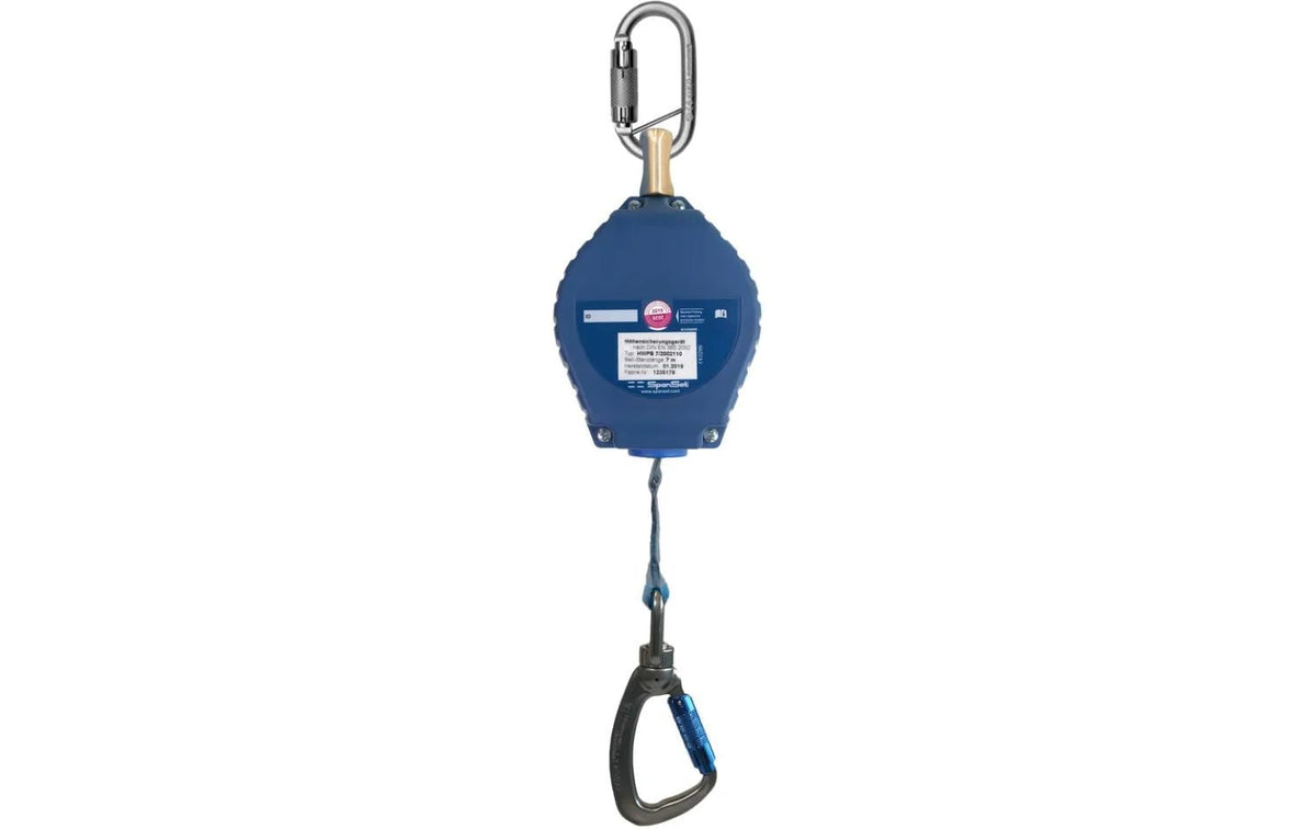 Spanset Sicherungssystem Saverline – 3,5 m, Blau, Kunststoffgehäuse