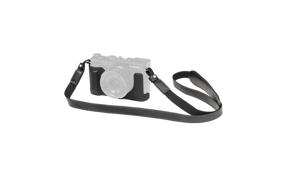 SmallRig Leder Halbgehäuse Kit Kamerahülle – Mikrofaser – für Panasonic Lumix L10 – Schwarz