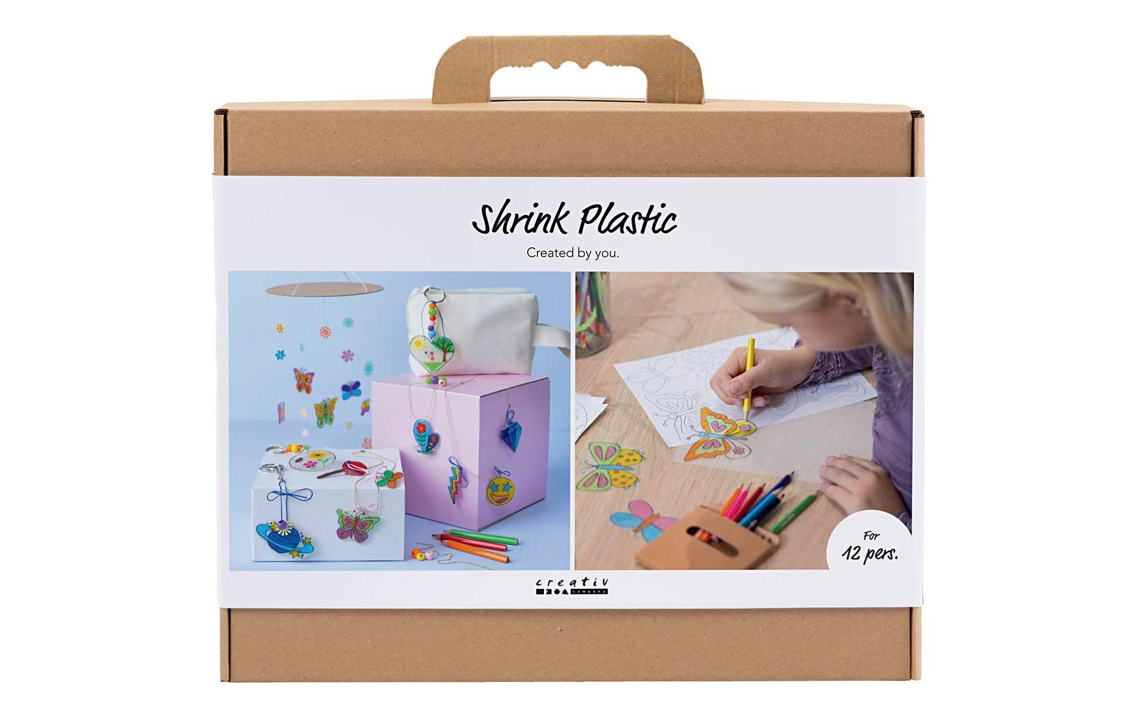 Creativ Company – Bastelset Plastikschrumpfplatten – Kunststoff, assortiert – ab 8 Jahren