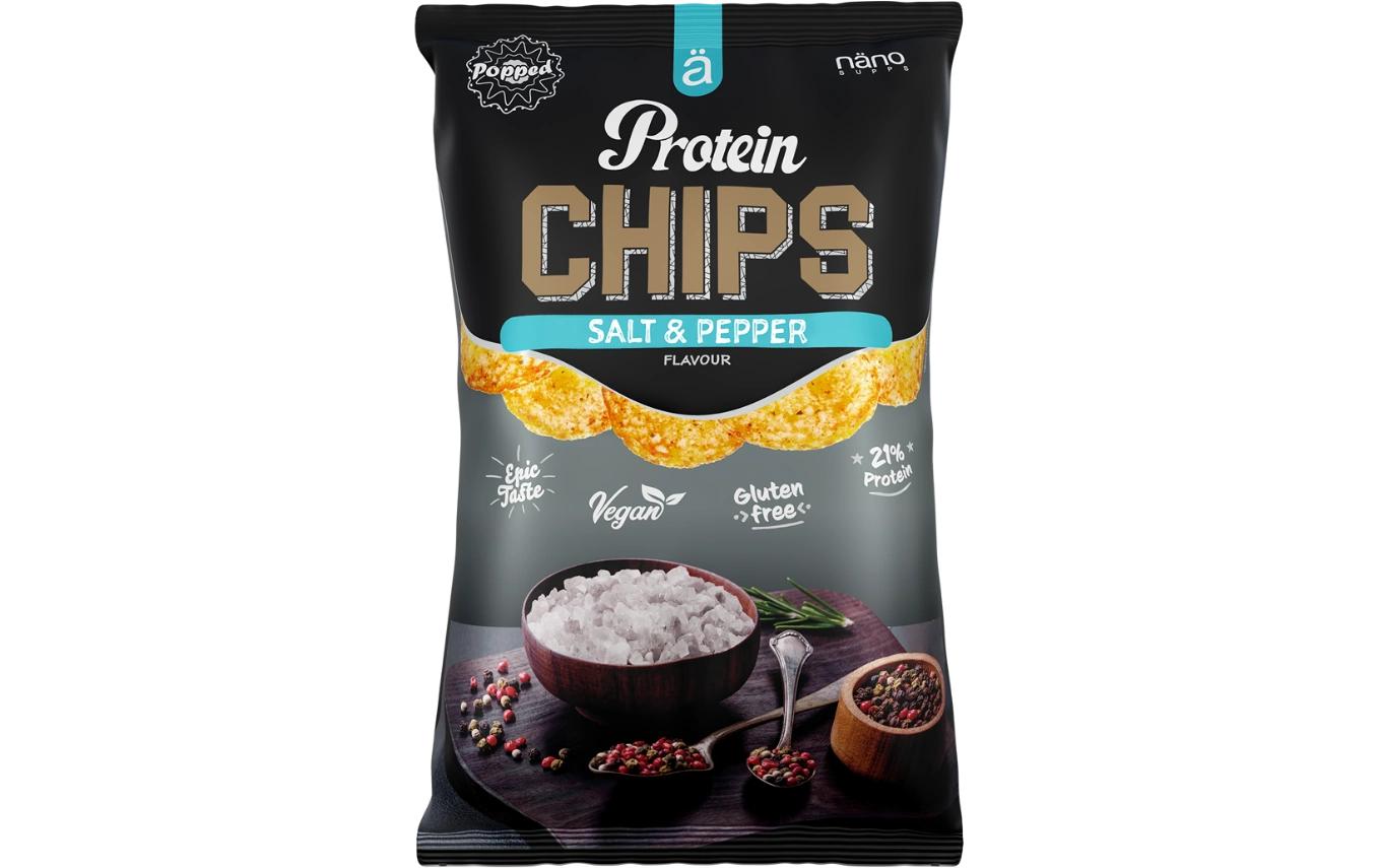 Näno Protein Popped Chips – Salz & Pfeffer, Vegan, Glutenfrei – 40 g