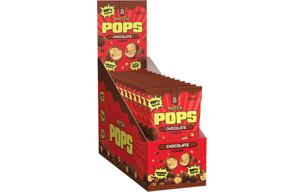 Näno High Protein Pops Protein-Riegel – Milchschokolade – 12 × 38 g