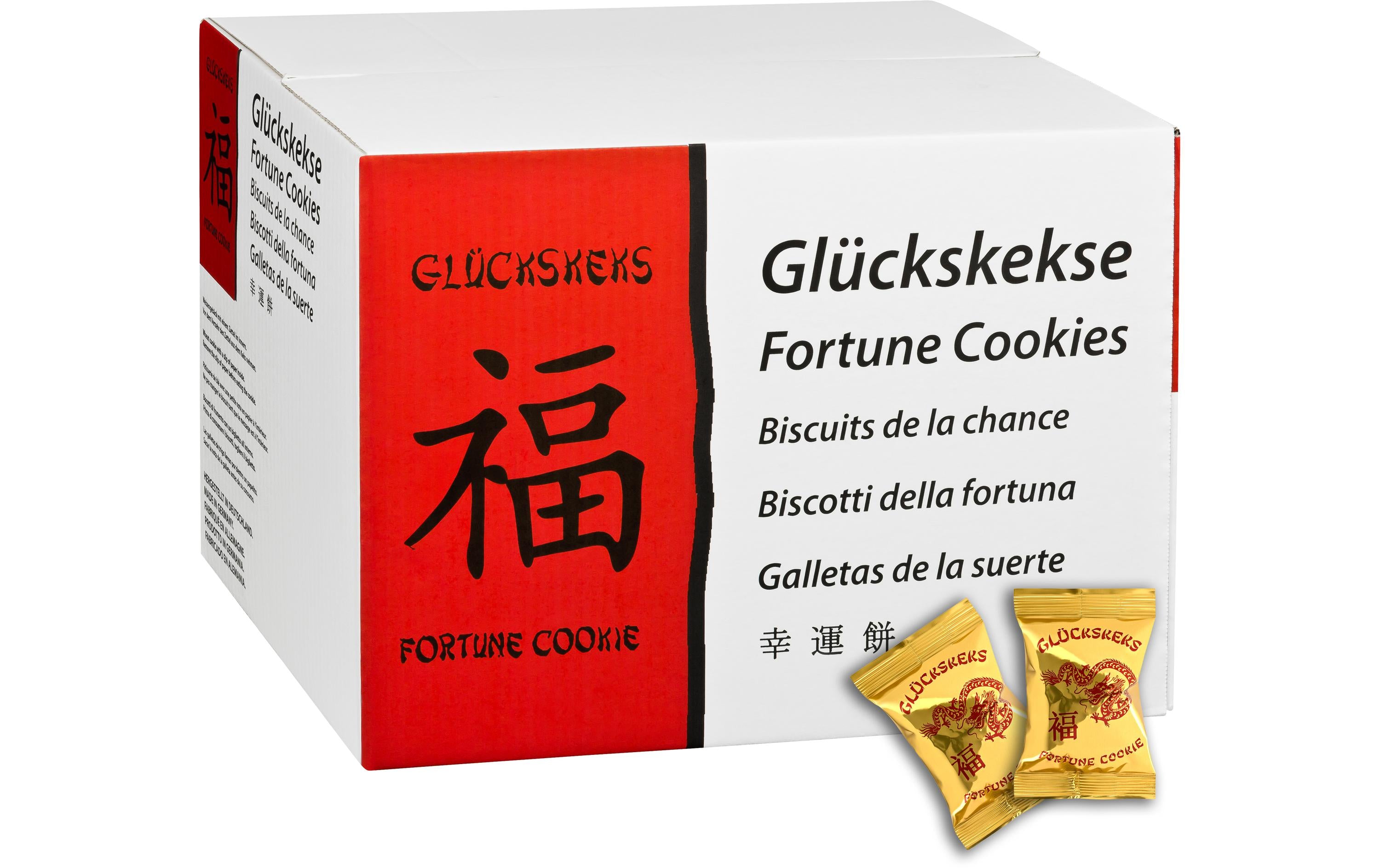 Sweet & lucky Glückskekse Salzgebäck, vegan – 1,65 kg