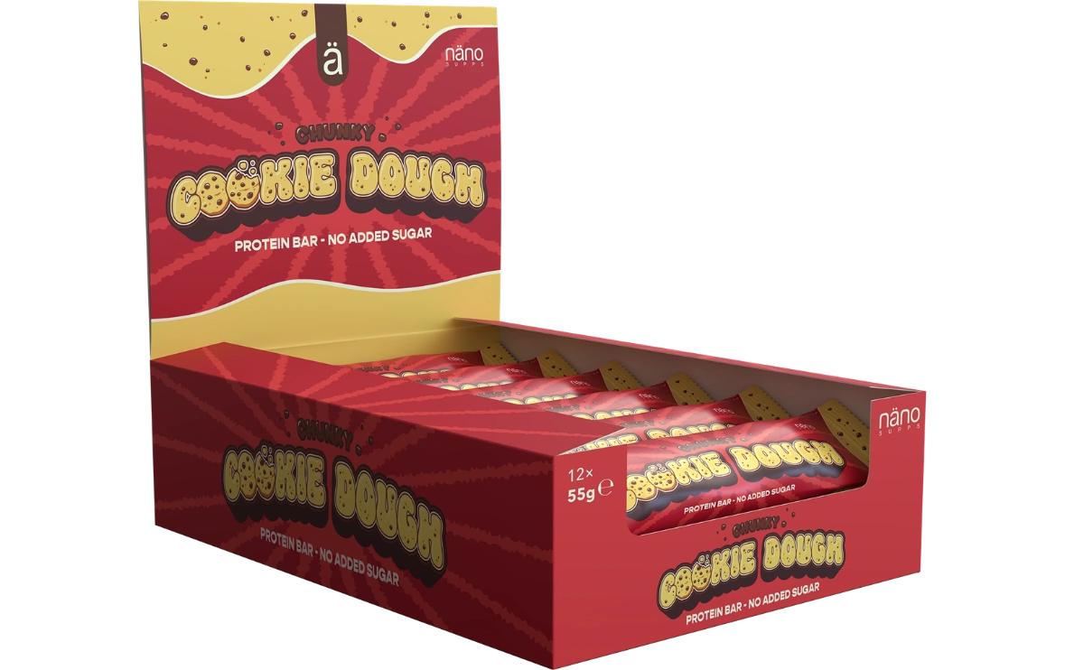 Näno Protein-Riegel – Cookie Dough – 12 × 55 g