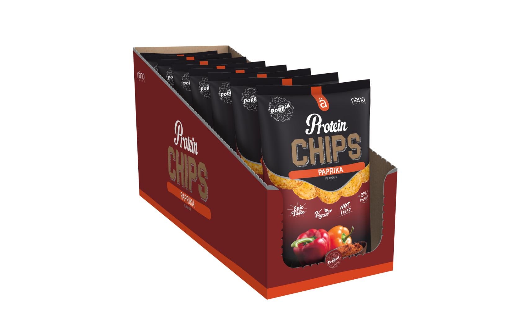 Näno Protein Popped Chips – Paprika, vegan, glutenfrei – 40 g