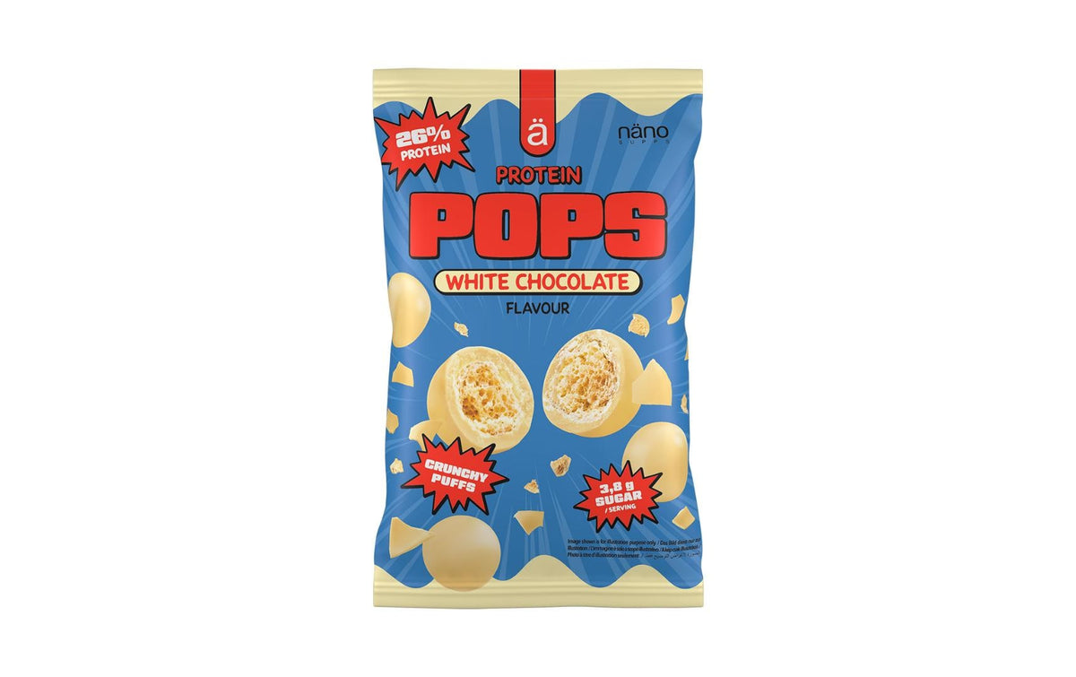 Näno High Protein Pops – Weisse Schokolade, glutenfrei – 12 × 38 g